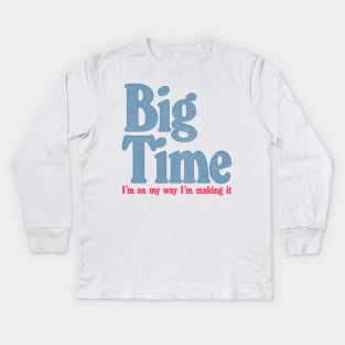 Big Time / Peter Gabriel 80s Aesthetic Fan Art Design Kids Long Sleeve T-Shirt